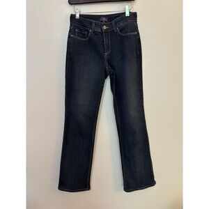 NYDJ Jeans Women 2 28 Blue Barbara Bootcut Lift Tuck Technology Shaping Mid Rise
